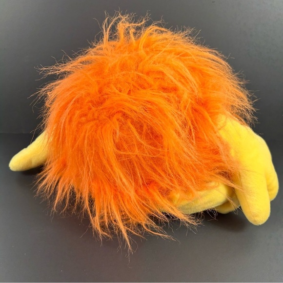 Carousel Softoys-Furball-Yellow Orange Long Fur Hair Furry Stuffed-24k Series - Picture 4 of 4